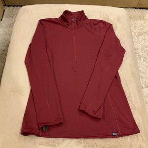 Patagonia Capilene Maroon L Thermal Baselayer Alpine Adventure Scandi Girl